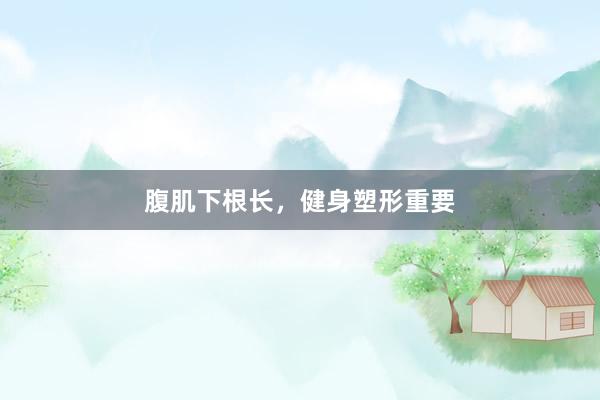 腹肌下根长，健身塑形重要